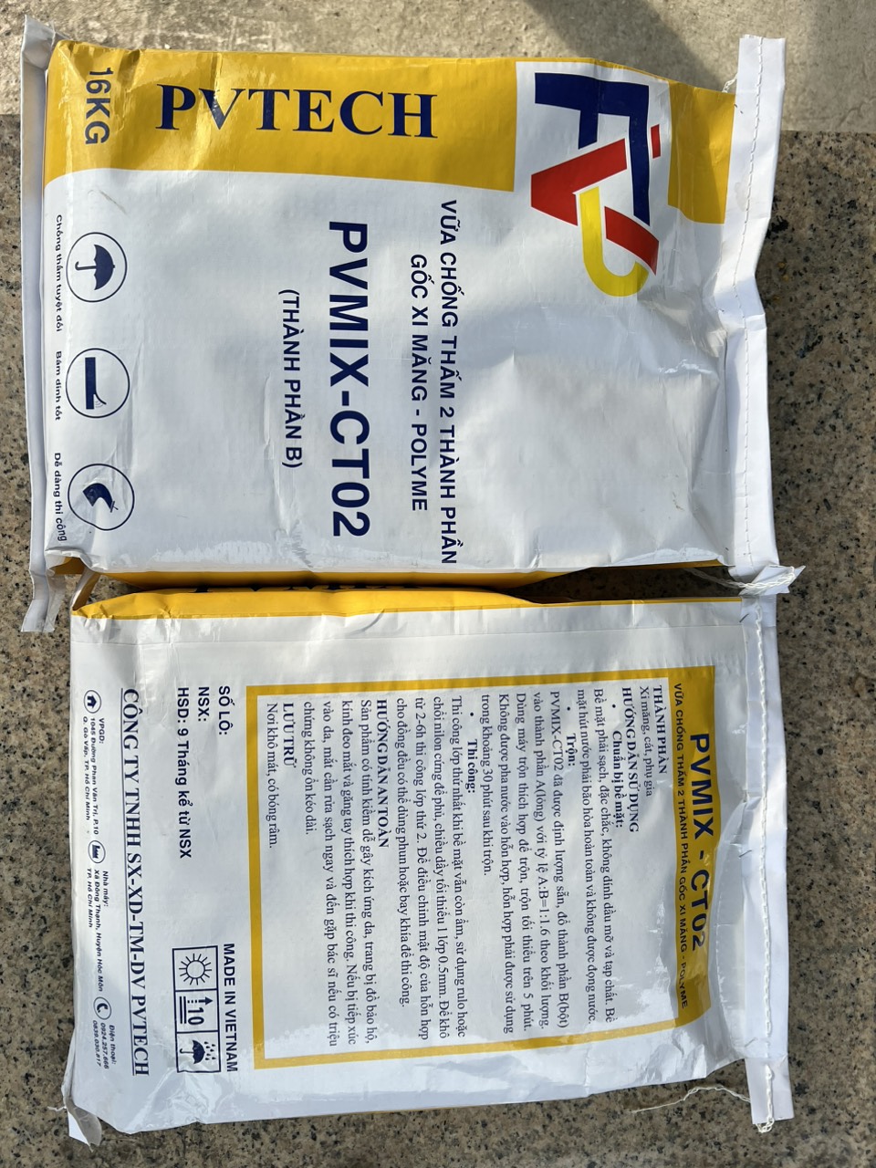 KEO DÁN GẠCH PV-TECH -  25KG / BAO2