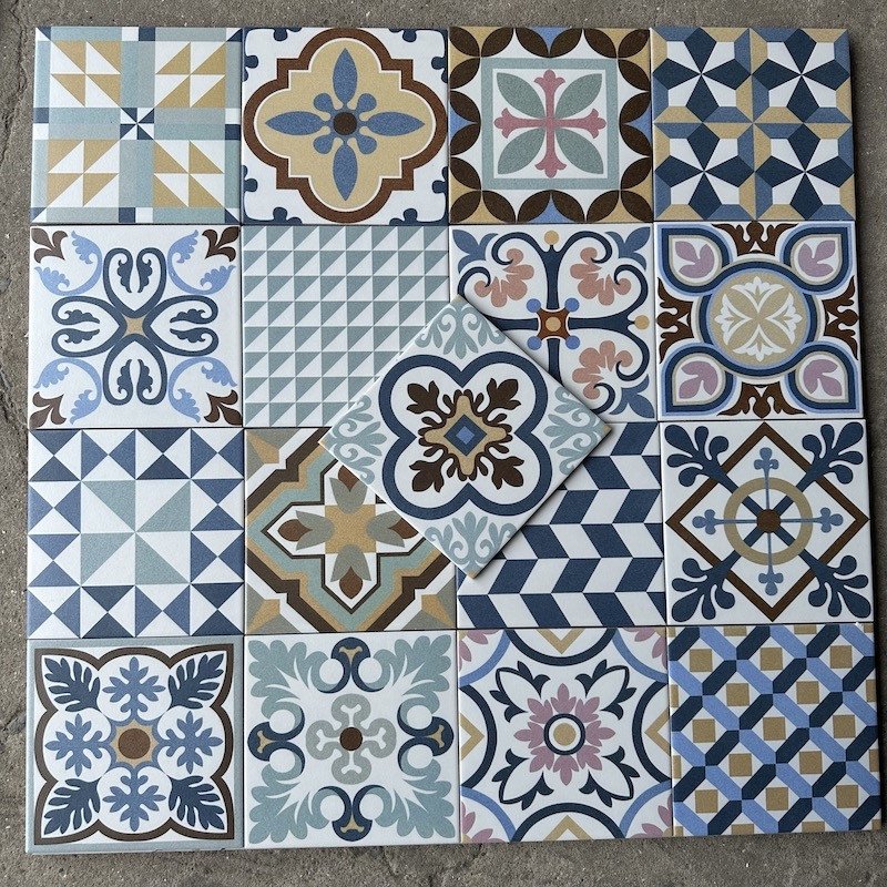GẠCH BÔNG 20x20 - NGẪU NHIÊN [ 1 MÉT VUỐNG = 25 VIÊN ]